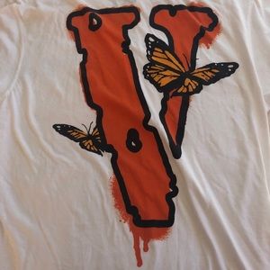 Juice Wrld x Vlone Butterfly T-Shirt 100% REAL